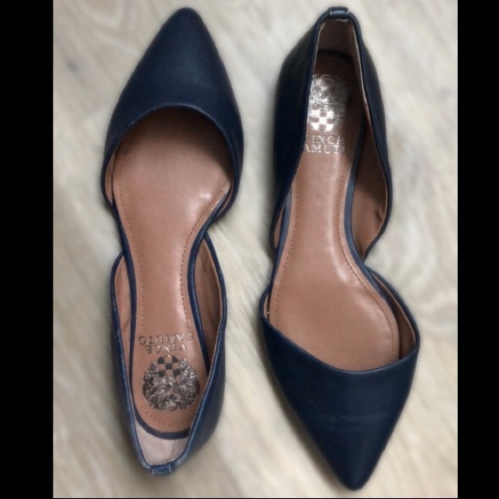 Navy Vince Camuto Flats